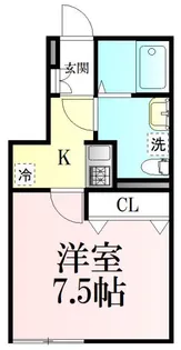BAU黒松ウエスト【1階】の間取り