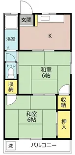 多井畑アパート【2階】の間取り
