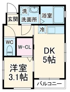 アヴィータ豊島北【1階】の間取り