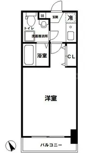 SERENiTE中津【9階】の間取り
