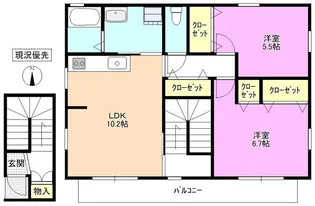 モンテ・ロトンド【2階】の間取り