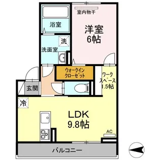 プレミアステイツ K【2階】の間取り