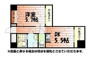 ギャラン小文字【4階】の間取り
