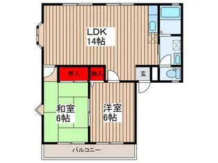 パナステージB【2階】の間取り