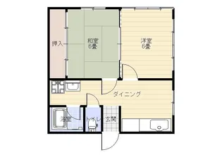 KENコーポ【2階】の間取り