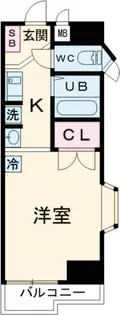 メリス玉川PARTI【3階】の間取り