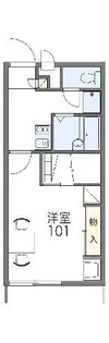 レオパレスR【2階】の間取り