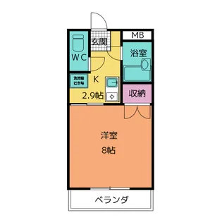 リバーサイドミキムラ【1階】の間取り