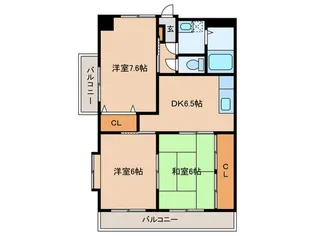 Aホークス【6階】の間取り