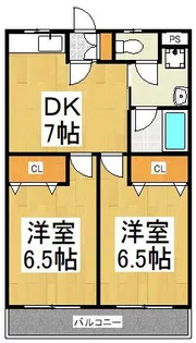 メゾン久米川【2階】の間取り