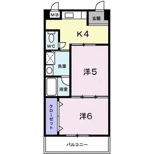 サニープレイス【4階】の間取り
