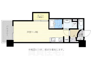アクタス天神セントラルタワー2【8階】の間取り