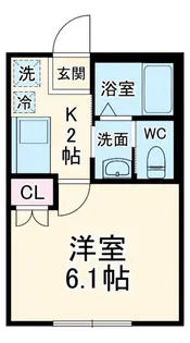 フォレストツインハウスII【2階】の間取り