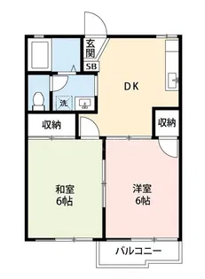 ロジュマンNS A棟【2階】の間取り