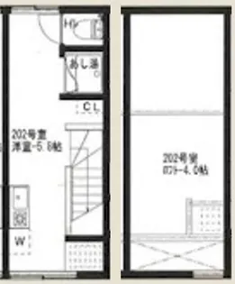 アーバンプレイス中野コア【2階】の間取り