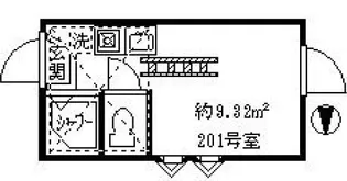 フェリスアクア【2階】の間取り