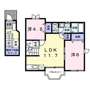 ビレッジ‐K A【2階】の間取り