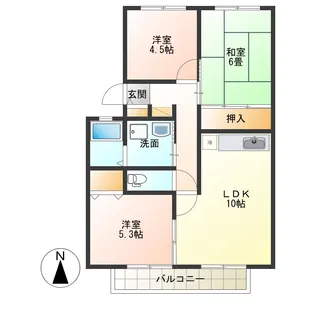 サンガーデン篭田【2階】の間取り