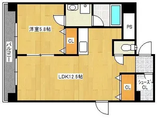 すかる通東【3階】の間取り