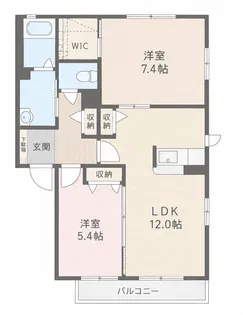 プレジール【1階】の間取り