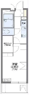 レオパレス宮坂【1階】の間取り