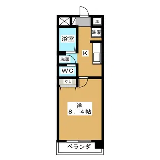 新千葉小川マンション【7階】の間取り