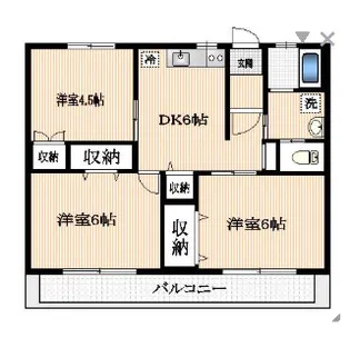 エクセル調布【2階】の間取り