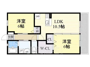 ローズタウン2【2階】の間取り