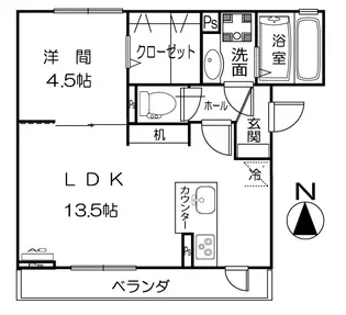 ドミール女鳥羽 II【2階】の間取り