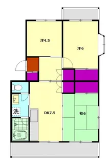 水引カワイマンション【2階】の間取り
