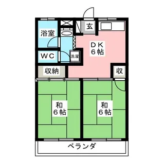 ロイヤル大岡【2階】の間取り
