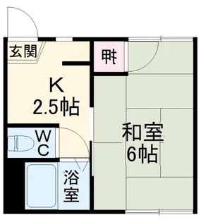 ガーデンハイツ【2階】の間取り