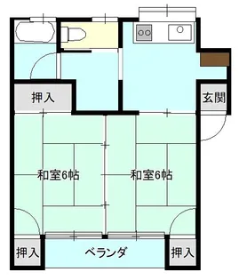 2Kの間取り画像