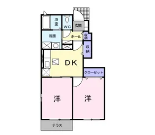 ニューブライト【1階】の間取り