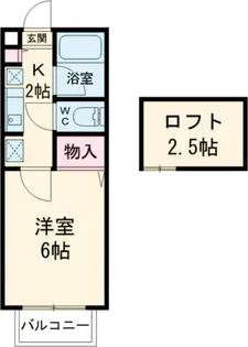 パークフロント谷中B【1階】の間取り