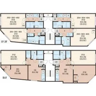 ラシクラス王子【2階】の間取り