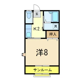 アーバんハイツ【1階】の間取り