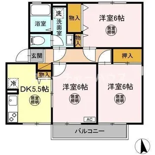 ウィンベル 四番館【2階】の間取り