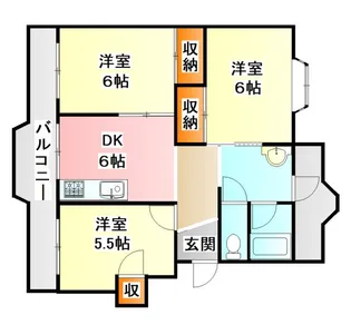 第2ダイヤモンドハイツ【3階】の間取り