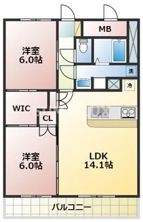 熊本県熊本市東区保田窪3【マンション】の間取り