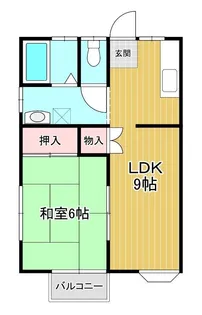 清見あずまハイツ【2階】の間取り