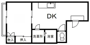立会川パレス【1階】の間取り