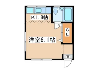 マリンハイツ【2階】の間取り