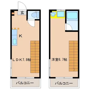 フェリーチェ天満【2階】の間取り