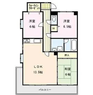 アザレ久留米【4階】の間取り