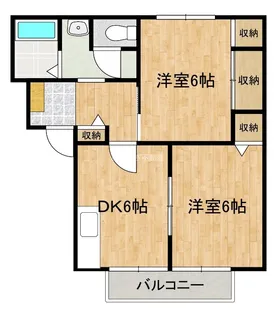静岡県浜松市中央区高丘西3【アパート】の間取り