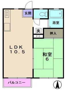 ビブロスヒル【1階】の間取り