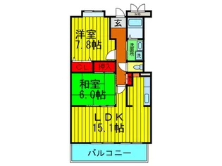 ベレ-ザ香里園【3階】の間取り