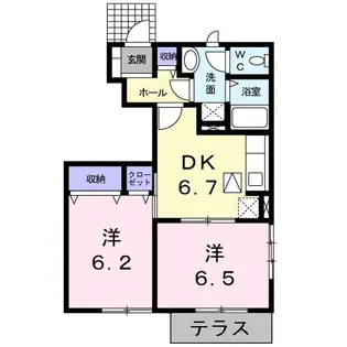 ジョイス・コーポA【1階】の間取り