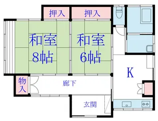千葉県南房総市千倉町大川【一戸建】の間取り